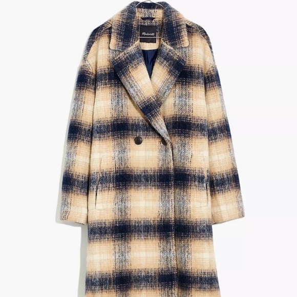 Madewell Courton Cocoon Coat in Plaid - Picture 8 of 11
